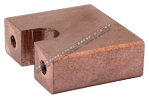 Электрощетка МГСО 10x31,5x25 К8-3, паз 8,3x8,5, глубина винта 9 мм, резьба m4
